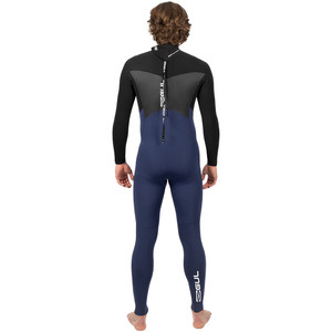 2025 Gul Mens Response 4/3mm Back Zip GBS Wetsuit RE1246-C1 - Navy / Black